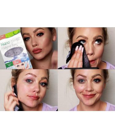 Nano Towel Makeup Remover Cloth - Chemical Free, Fast Cleaning for Sensitive Skin. Removes Cosmetics and Oil Like an Eraser. Perfect for Acne and Exfoliation (Grey) - Buy Online on GoSupps.com