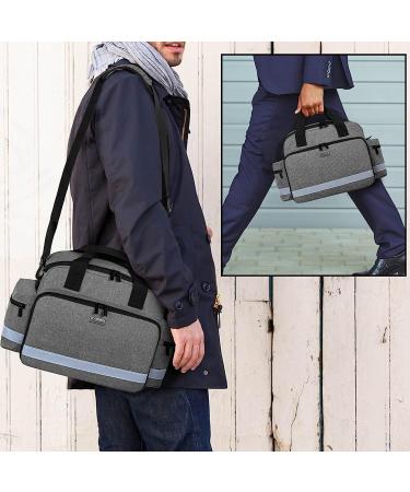 Trunab Home Health Nurse Bag - Organizer with Handle & Shoulder Strap for Nursing Students, Nurses, Doctors - Grey - Buy Online on GoSupps.com