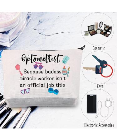 Mnigiu Optometry Make-Up Bag | Perfect Gift for Ophthalmologists | Inspiring Zip Pocket for Vision Essentials - Buy Online on GoSupps.com