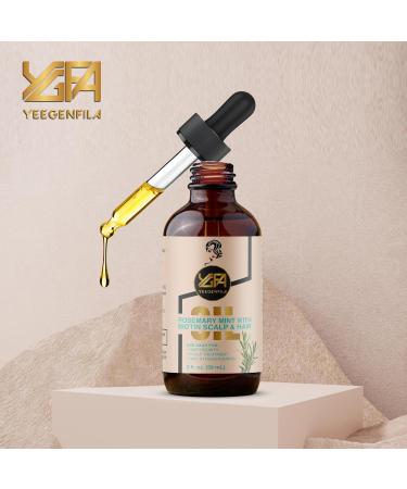 Rosemary Mint Biotin Scalp & Hair Oil | Enhance Hair Growth Relieve Itchy Scalp | 2 oz for All Hair Types - Buy Online on GoSupps.com