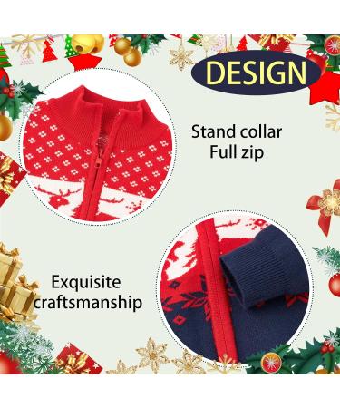 Toddler Boys Christmas Reindeer Sweater Cardigan - Navy Blue, 2-3 Years - Buy Online on GoSupps.com