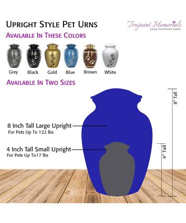 Trupoint Memorials Small Pet Urn - Loving Resting Place for Dogs and Cats Ashes (Up to 17 Pounds) - Black - Buy Online on GoSupps.com