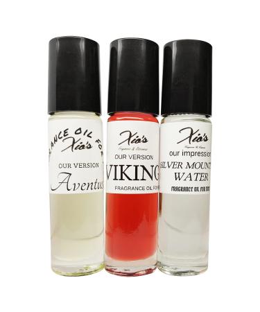 Xio's Fragrances Oils Our IMPRESSION -for Men -3 Roll on Bottles of 10 ml-