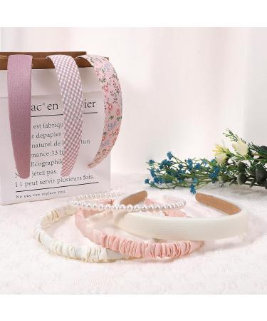 COMNICO Fashion Headbands for Women 7 Pieces Non Slip Girls Headbands Set Cute Fabric Sparkly Multiple Color Hair Bands Hair Accessories for Women Girls Kids Colorful A - Buy Online on GoSupps.com