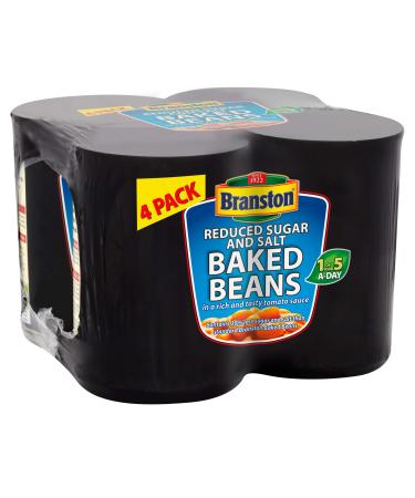 Princes Branston Reduced Salt Candy Beans 4 x 410g