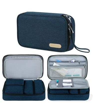 Insulin Diabetic Bag Simboom Insulin Bag for Blood Glucose Meters and Diabetic Accessories Blue