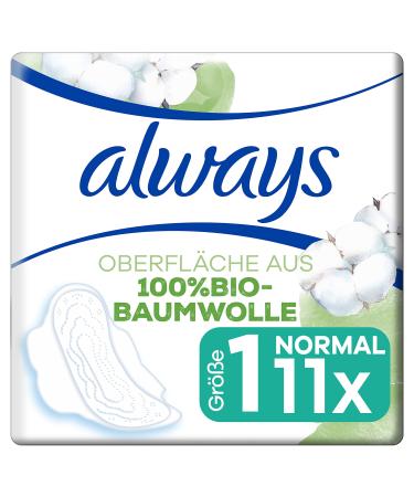 always Ultra sanitary pad Cotton Protection Normal with wings 11 - Magic Paper 11 pieces (1 pack) Single Pack