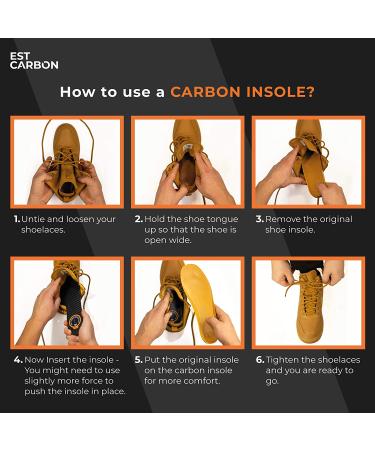 Carbon Fiber Insole Orthotic Shoe Insert for Foot Arthritis and Toe Conditions - EU40 10.20 Inch - Buy Online on GoSupps.com