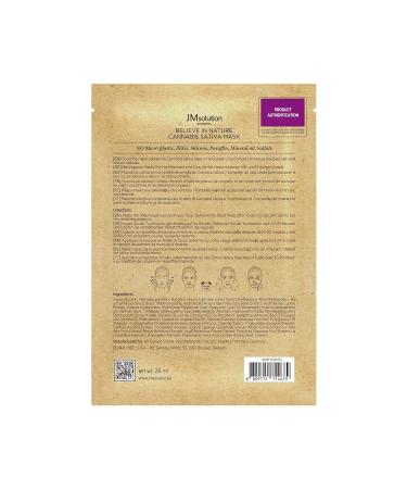 JMSolution Believe in Nature Hanf Tuchmask - Hydrating Face Mask for Glowing Skin | International Shipping Available - Buy Online on GoSupps.com