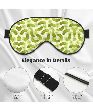 Shop Sushi Dill Pickles Print Night Blackout Eyeshade - Perfect for Travel Napping & Relaxation | International Shipping Available - Buy Online on GoSupps.com