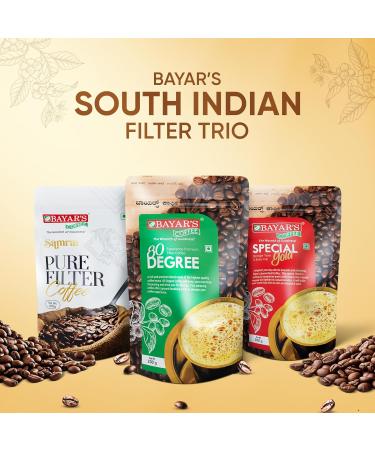 Bayar's Poudre de caf filtre 80 degr s 200 g 80 % caf 20 % chicor fra chement torr fi et moulu authentique poudre de caf filtre du sud de l'Inde Sans saveur 200 g (Lot de 1) - Buy Online on GoSupps.com