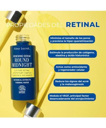 ALMA SECRET ROUND MIDNIGHT serum with pure retinal 02 30 ml - Buy Online on GoSupps.com