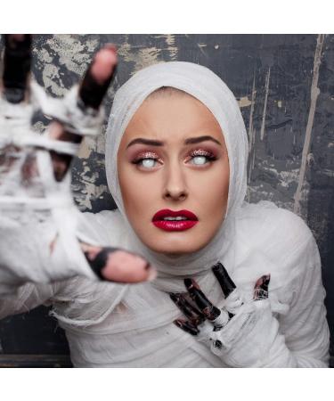 Buy Aricona White Colored Contact Lenses - Daily Half-Blind Halloween Special Effects | International Shipping - Buy Online on GoSupps.com