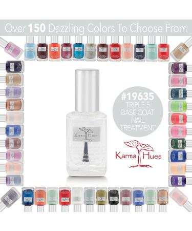 Karma Organic Triple 5 Base Coat - Non-Toxic Vegan Cruelty-Free Nail Treatment - Buy Online on GoSupps.com