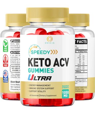 Speedy Ultra Keto ACV Gummies | 2025 Advanced 1050MG Apple Cider Vinegar Formula | 30-Day Supply - Boost Weight Loss & Energy - Buy Online on GoSupps.com