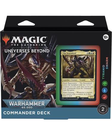 Magic the Gathering Universes Beyond Warhammer 40,000 Commander Deck Bundle - The Ruinous Powers, Necron Dynasties, Forces of the Imperium, Tyranid Swarm - Buy Online on GoSupps.com