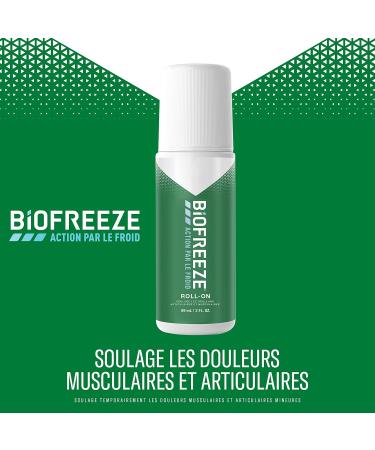Biofreeze Pack of 2 Roll On Cold Action Relieves muscle and joint pain 2 x 89ml - Buy Online on GoSupps.com