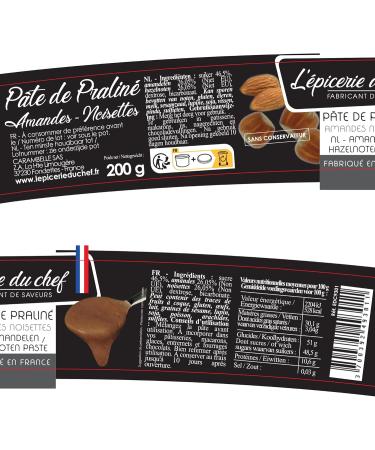 Almond and hazelnut praline paste 200 g - Buy Online on GoSupps.com
