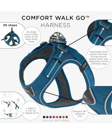 DOG Copenhagen Comfort Walk Go Dog Harness - Ocean Blue XXS | International Shipping Available - Buy Online on GoSupps.com