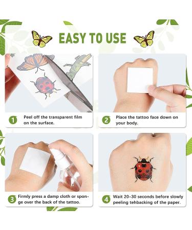 Insect and Reptile Temporary Tattoos - 288 Pieces for Kids' Bug Party - Bees, Spiders, Beetles, Butterflies - Party Favor and Birthday Supplies - Buy Online on GoSupps.com