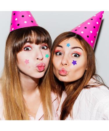 112 Dots Star Acne Patches | Cute Hydrocolloid Pimple Patches for Face - Turquoise Blue Pink & Purple Healing Stickers - Buy Online on GoSupps.com