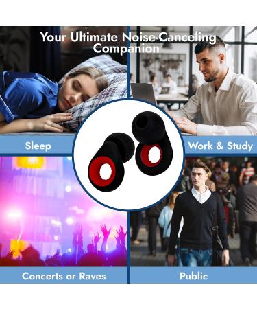 Comfortable & Effective Noise Canceling Earplugs for Sleeping, Snoring, Concerts - White - Buy Online on GoSupps.com
