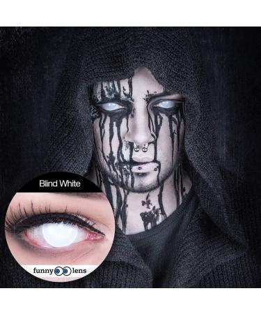 Buy White Daily Contact Lenses - Fun 1-Day Blind White for Cosplay Carnival & Halloween | Top Quality & Easy to Use - International Shipping Available - Buy Online on GoSupps.com