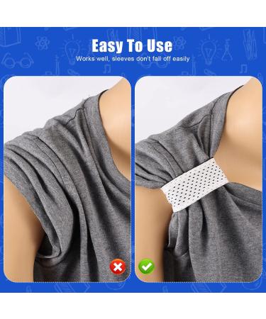6 Pairs T Shirt Sleeve Holder T Shirt Scrunchies Softball T-Shirt Sleeve Ties Soccer Sleeve Straps with Hook and Loop Fasteners for Shirts Men Women Kids Sports - Buy Online on GoSupps.com