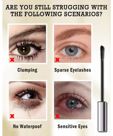 Black Mascara for Older Women 60 Plus Volumizing Mascara Volume and Length for Mature Women with Thinning Lashes Hypoallergenic Prime Mascara Long-Lasting Waterproof Makeup for Sensitive Eyes-01 01 Black - Buy Online on GoSupps.com