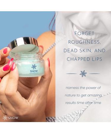 Luxurious Snow Lavender and Mint Lip Exfoliator - Hydrating Scrub with Jojoba Oil & Vitamin E for Smooth, Plump Lips - Buy Online on GoSupps.com
