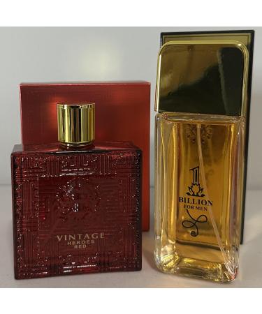 Billion for Men Cologne Vintage Heroes Red Perfume 3.4 fl oz