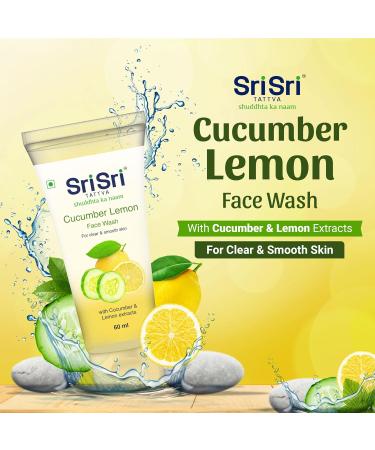 Sri Sri Ayurveda Cucumber Face Wash 60ml | Refreshing Natural Skincare for All Skin Types - Shop Internationally - Buy Online on GoSupps.com