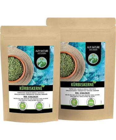 Raw Pumpkin Seeds (500g) Peeled Pumpkin Seeds Natural and Unsalted from Controlled Cultivation - Buy Online on GoSupps.com