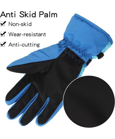 Waterproof Winter Ski Gloves for Kids | Boys & Girls Slipproof Windproof Royal Blue (Ages 11-16) - Buy Online on GoSupps.com