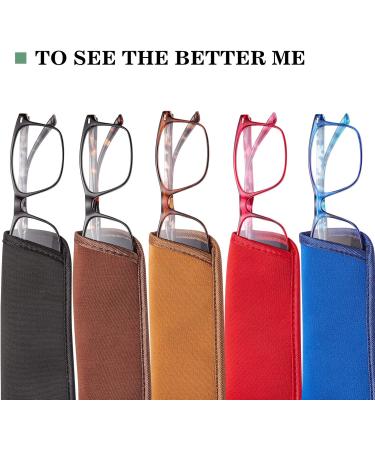 Oeneye 5 Pack Reading Glasses for Men & Women - Fashionable Anti-Blue Light & UV Protection Spring Hinges Multicolor 2.0x - Buy Online on GoSupps.com