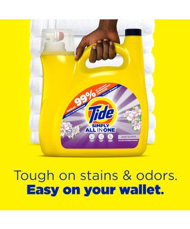 Tide Simply Clean & Fresh Liquid Laundry Detergent - Berry Blossom Scent 89 Loads 117 fl oz | International Shipping Available - Buy Online on GoSupps.com