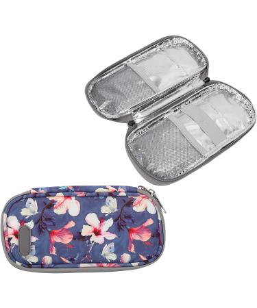 Portable Insulin Cooler Bag for Diabetic Travel - Begonia Flower Design - Buy Online on GoSupps.com