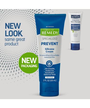 Medline Remedy Silicone Cream 2 fl oz (24 Pack) | Unscented, Paraben-free Skin Care for Dry Cracked Skin | Hypoallergenic Formula for All Ages - Buy Online on GoSupps.com