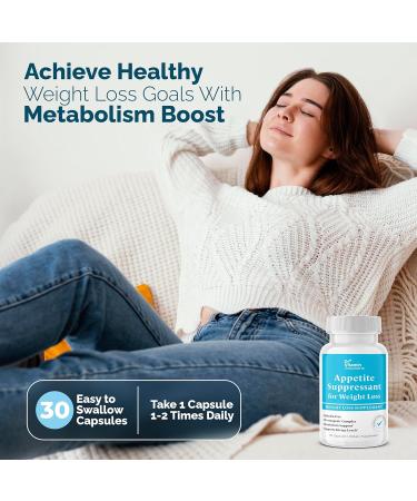 Appetite Suppressant for Weight Loss - Pills for Women w/ Garcinia, Ginger root, Guarana - Fat Burners, Metabolism Booster for Women & Men (1 Bottle, 30 Capsules) 30 Count (Pack of 1) - Buy Online on GoSupps.com