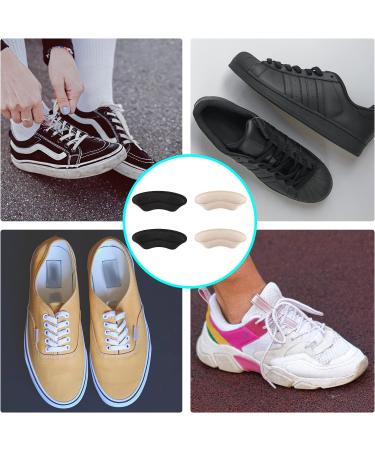 KINBOM 2 Pairs Heel Grips - Self-Adhesive Cushions for Loose Shoes | Heel Pads for High Heels & Sneakers - Men & Women (Black & Nude) - Buy Online on GoSupps.com