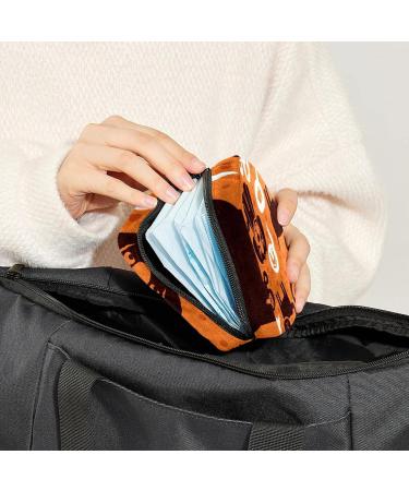 GIAPB Period Bag Sanitary Napkin Storage Pouch - Black Travel Makeup Bag for Women - Dog and Cat Design - 4823 - Buy Online on GoSupps.com