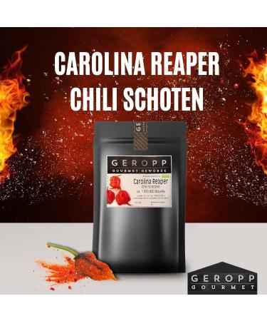 Buy Geropp Gourmet Carolina Reaper Chili Whole Schoten 20g | World s Sharpest Chili (1.5M Scoville) | Lockable Aroma Bag | Perfect for Grilling & Cooking | Unique Spice Gift Idea - Buy Online on GoSupps.com