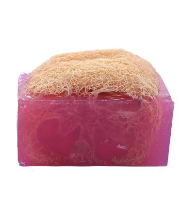 Luffa Soap Bar (4.5oz) - Exfoliating Handmade Glycerin Soap - Amazing Grace by Falls River Soap - Ideal for All Skin Types - Buy Online on GoSupps.com
