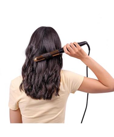 BaByliss Straight & Curl Brilliance Hair Straightener/Curler - True-Titanium Plates, 235C, Rose Gold - Buy Online on GoSupps.com