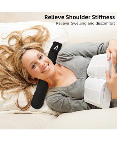 2L Natural Rubber Long Hot Water Bottle with Fluffy Cover - Heat Therapy & Neck Wrap, Personalized for Children, Men, Women - Black - Buy Online on GoSupps.com