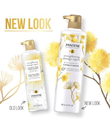 Pantene Conditioner with Castor Oil Sulfate Free Nutrient Blends Fortifying Damage Repair 400 mL White and Yellow - Buy Online on GoSupps.com