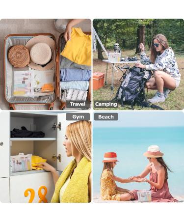 11-Piece Travel Bottle Set | 30/50/60/80ml Containers for Cosmetics Sprays & Creams | Portable Travel Accessories - Buy Online on GoSupps.com