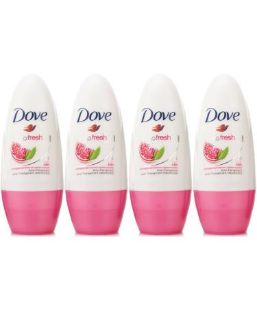 Dove Antiperspirant Deodorant Roll-On Go Fresh Pomegranate & Lemon Verbena 1.7 Oz / 50 Ml (Pack of 4) - Buy Online on GoSupps.com