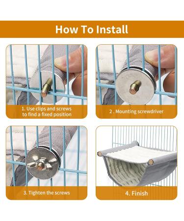 Winter Warm Bird Nest Bed Parrot House Hammock Bird Nest Parrot Hammock Birdcage Hammock Bird Hammock Tent Small Animal Hanging Bed Bird Cage Accessories (L 23x18.5x12cm) - Buy Online on GoSupps.com