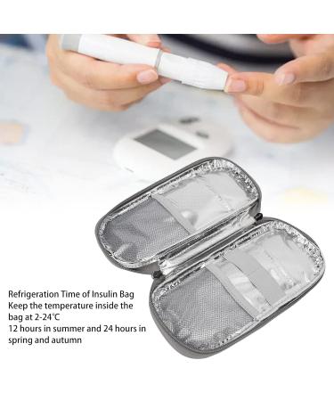 Diabetic Insulin Cooler Bag - Portable Travel Case for Insulin Pen Supplies (Begonia Flower) - Buy Online on GoSupps.com